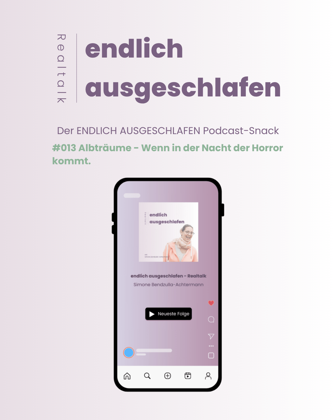 Podcast - Albträume - Wenn in der Nacht der Horror kommt I Simone Bendzulla-Achtermann