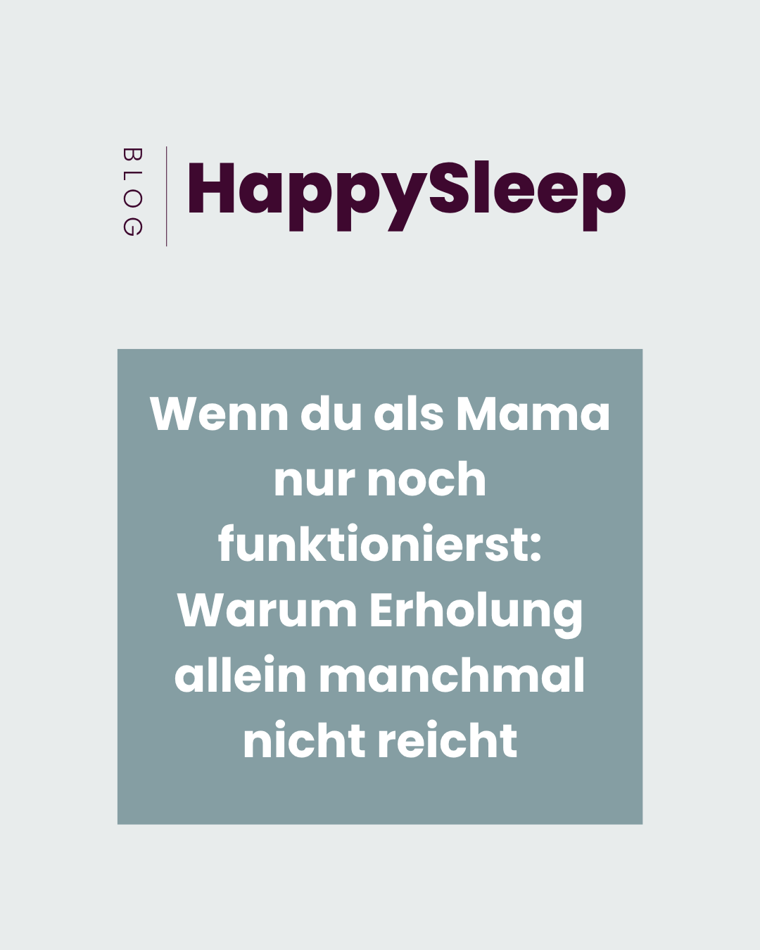 Wenn du als Mama nur noch funktionierst: Warum Erholung allein manchmal nicht reicht